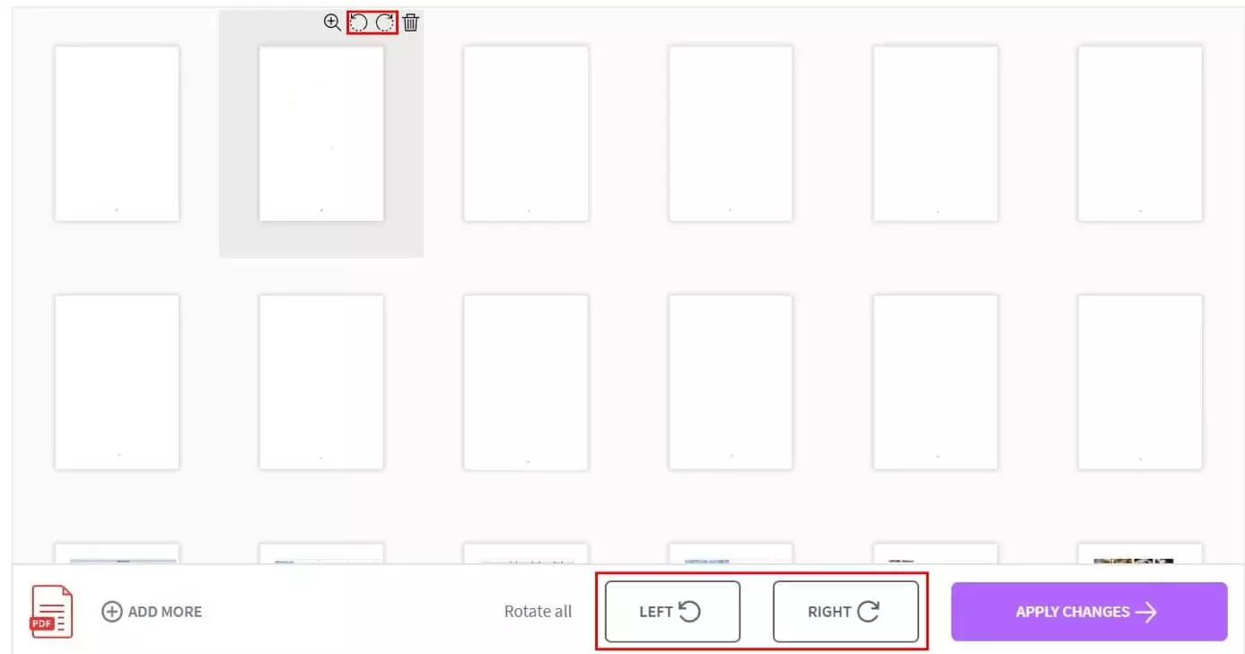 Image: SmallPDF: Rotate and save PDF