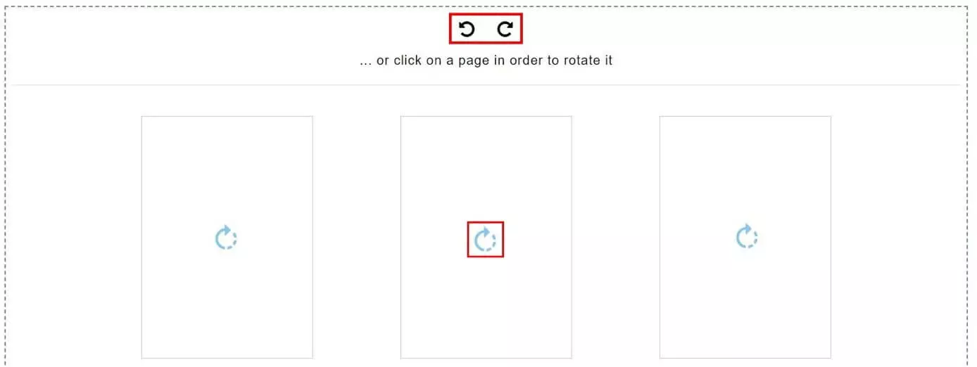 Image: PDF24 Tools: Rotate and save PDF