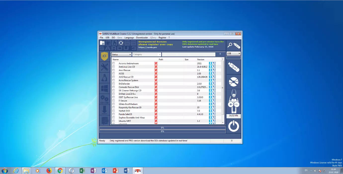 Image: The Sardu user interface